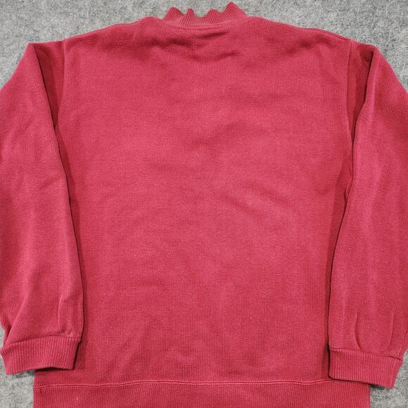 VTG 80s Patagonia Mens M Medium USA Heavy Cotton Knit Thick Polo Henley Sweater - Picture 15 of 16